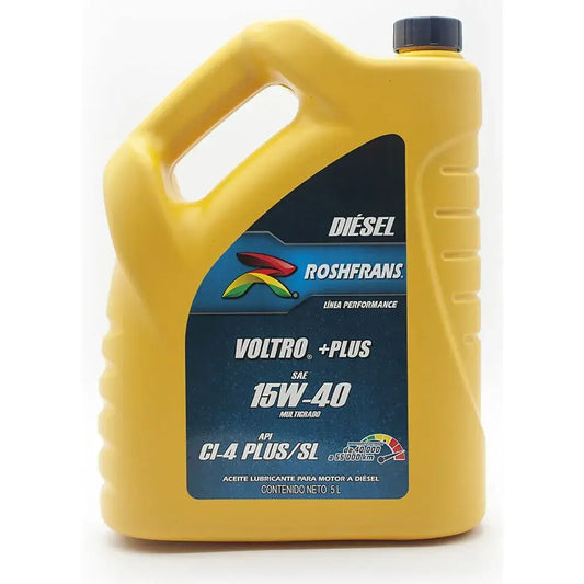 ACEITE ROSHFRANS SAE 15W40 VOLTRO + PLUS MOTOR A DIESEL 5L.