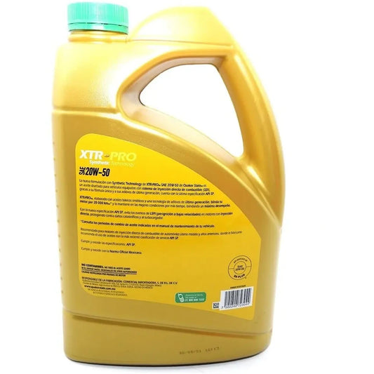 ACEITE QUAKER SAE 20W50 XTR-PRO SYNTHETIC TECHNOLOGY 5L.