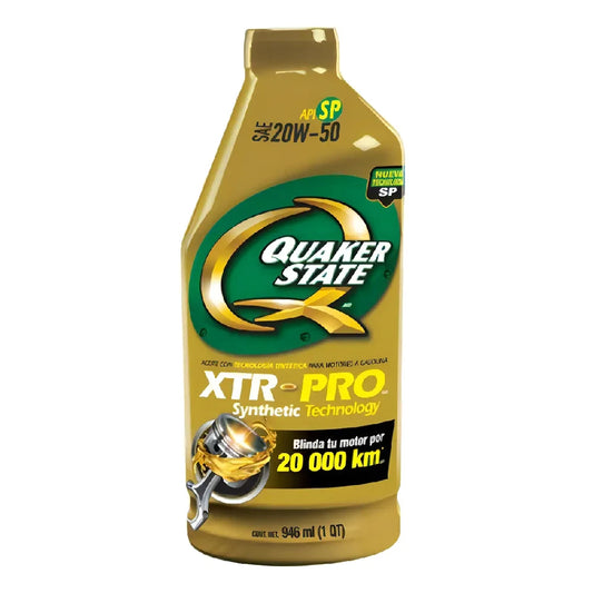 ACEITE QUAKER SAE 20W50 XTR-PRO SYNTHETIC TECHNOLOGY 1L
