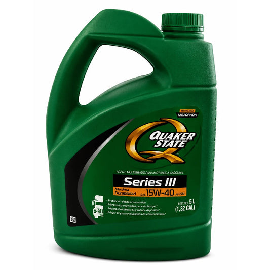 ACEITE QUAKER SAE 15W40 SERIES III DIESEL MULT 5L