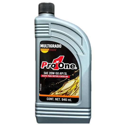 ACEITE PRO-ONE SAE 20W-50 MULTIGRADO 1L