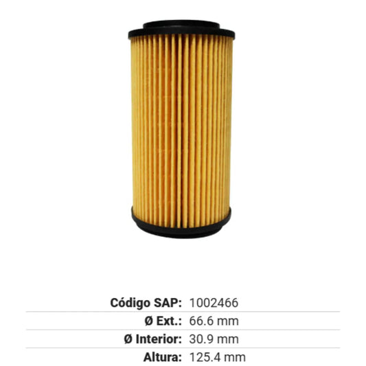 FILTRO GONHER PARA ACEITE GOLF JETTA PASSAT