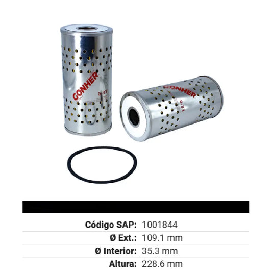 FILTRO GONHER PARA ACEITE DE PICKUP,SUBURBAN.