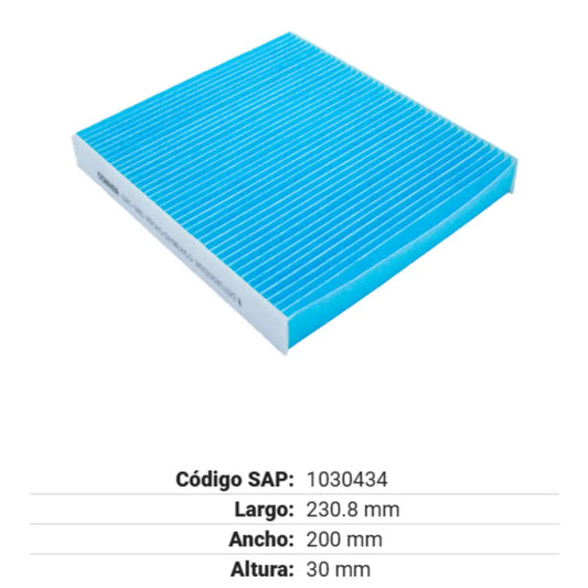 FILTRO DE CABINA GONHER CHRYSLER GRAND CARAVAN V6 3.6 11-20