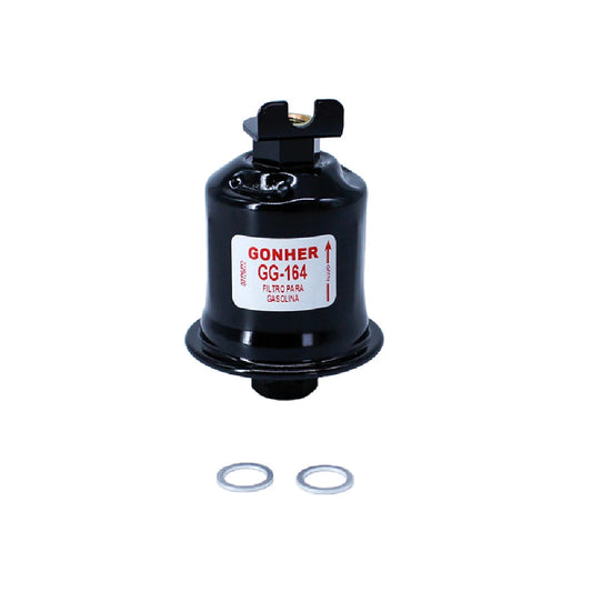 FILTRO PARA GASOLINA GONHER MITSUBISHI. MIRAGE 4L 1.5 (97-02) / 4L 1.8 (97-02) - TOYOTA. CELICA 4L 2