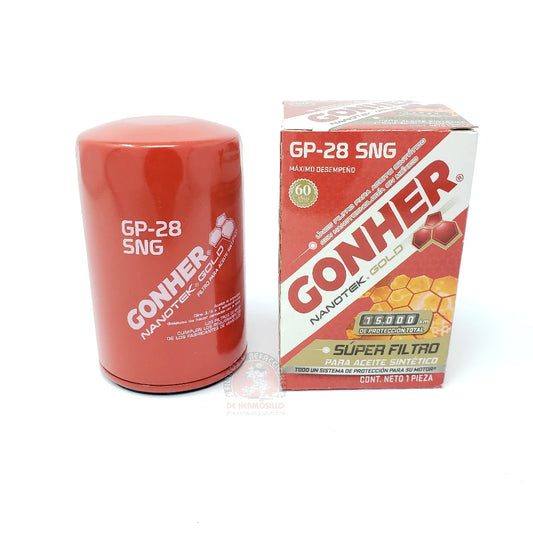 FILTRO DE ACEITE SINTETICO GONHER JETTA L4 1.8L 90-12