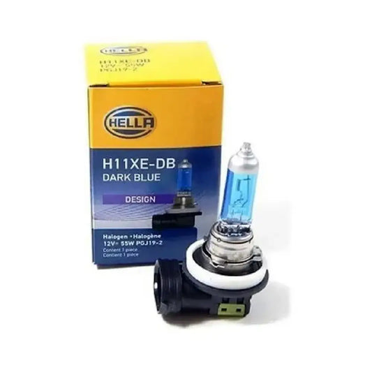 FOCO HALOGENO HELLA H11 DARK BLUE DESING 55W 12V