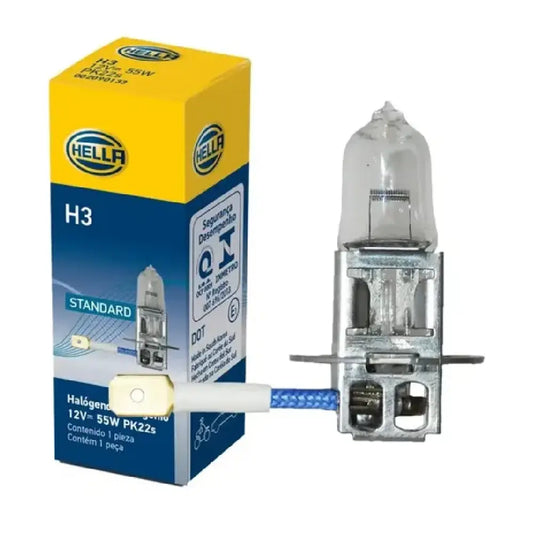 FOCO HALOGENO HELLA H3 STANDARD 55W 12V