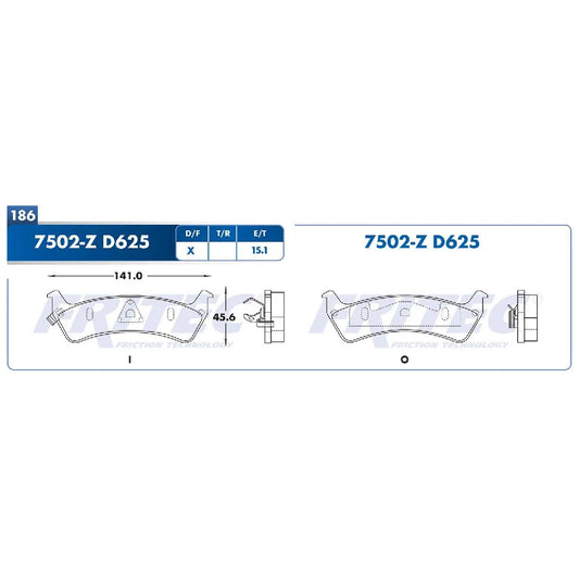 BALATA FRITEC TRAS JEEP GRAND CHEROKEE 94-96