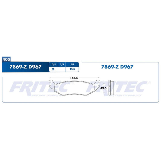 BALATA FRITEC TRAS DODGE RAM 1500 04-17 - DURANGO 04-09