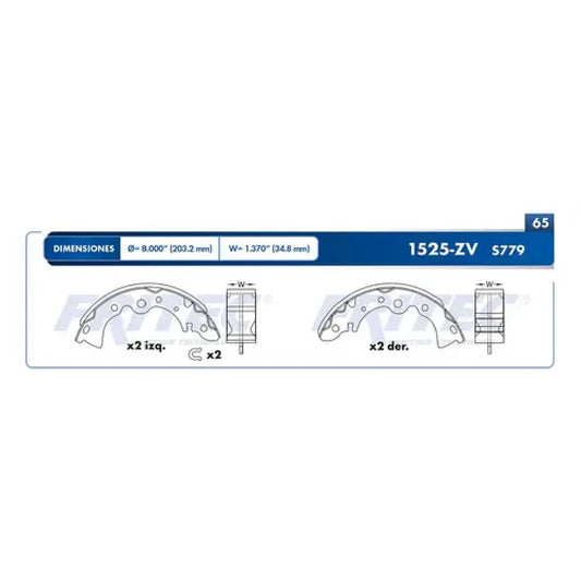 JGO BALATA TRAS FRITEC NISSAN SENTRA 01-06