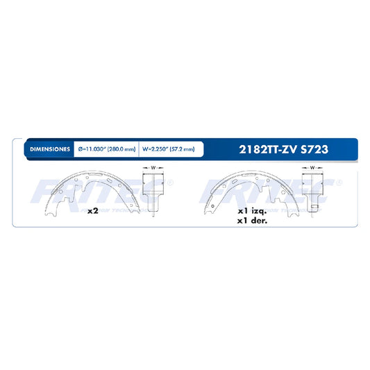 JGO BALATA TRAS FRITEC FORD F150 97-99