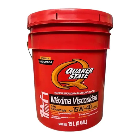 ACEITE QUAKER SAE 15W40 MAXIMA VISCOSIDAD ALTO K. MULT DIESEL 19L