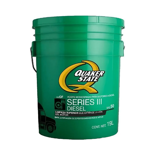 ACEITE QUAKER MOTOR SAE 50 19L(CUBETA VERDE)