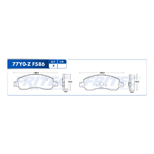 BALATA FRITEC DEL FIAT PULSE 23-24 / ARGO 22-24