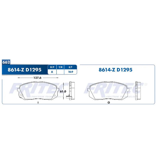 BALATA FRITEC DEL. HYUNDAI IX35 15-17