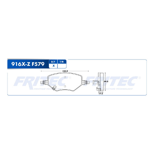 BALATA DEL. FRITEC CHEVROLET CAPTIVA 22-23