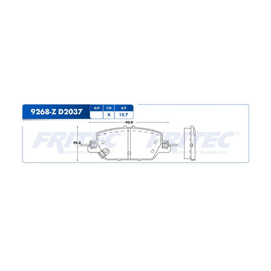 BALATA FRITEC TRAS HONDA CRV 4CIL 1.5L 17-19