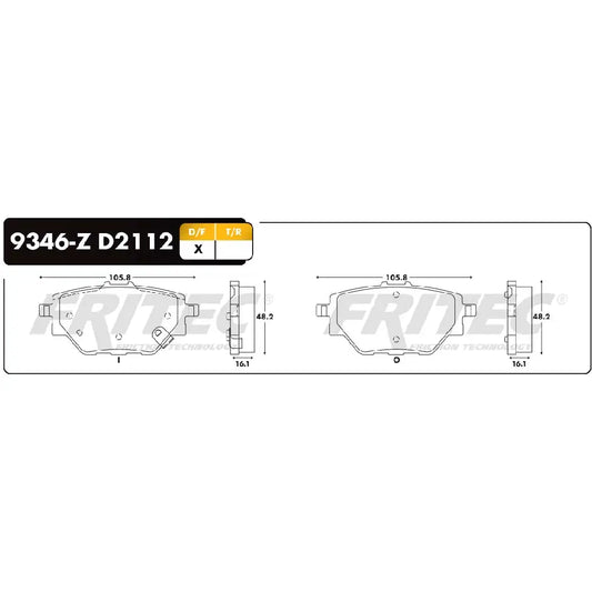 BALATA FRITEC TRAS. MG HS 21-24